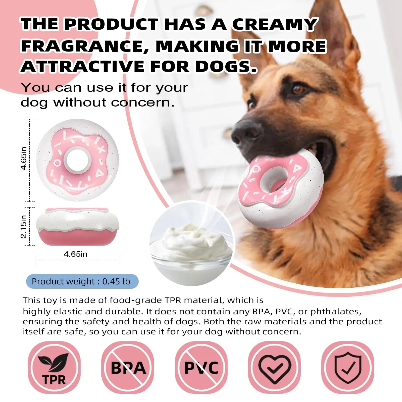 Tough Squeaky Dog Chew For Aggressive Chewers