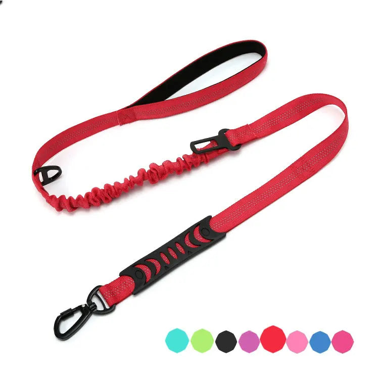 Multifunction Comfort Lead Double Handle Reflective Dog Leash