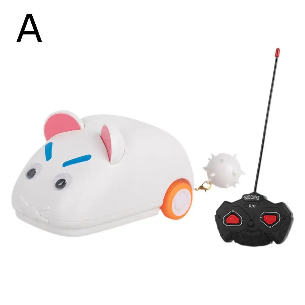 Electric Remote Control Mouse Interactive Cat Teasing Toy for Indoor Play