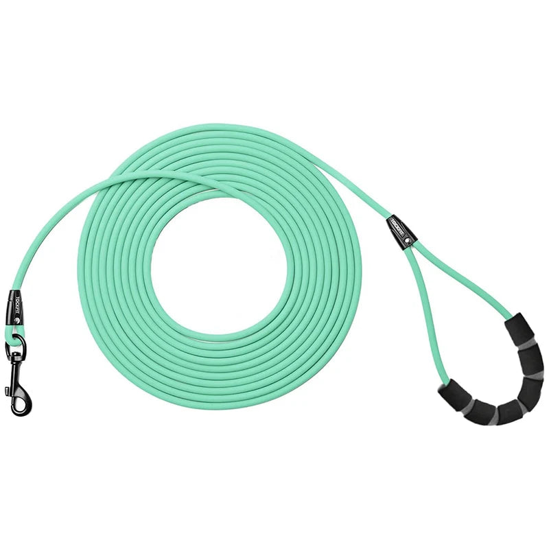 Long Recall Lead Waterproof PVC Dog Training Leash