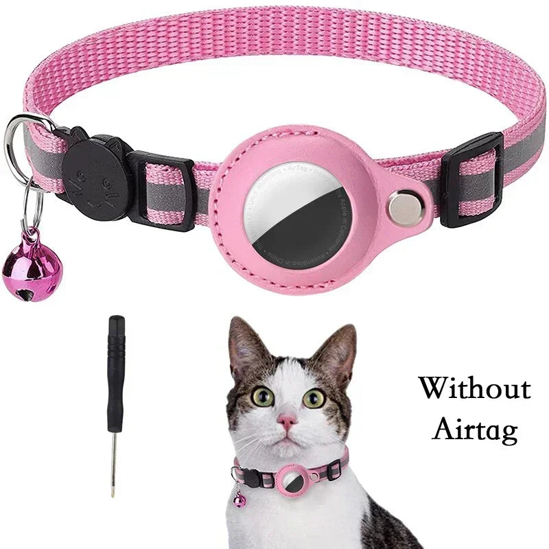 Anti-Lost Reflective Air Tag Holder Cat Collar