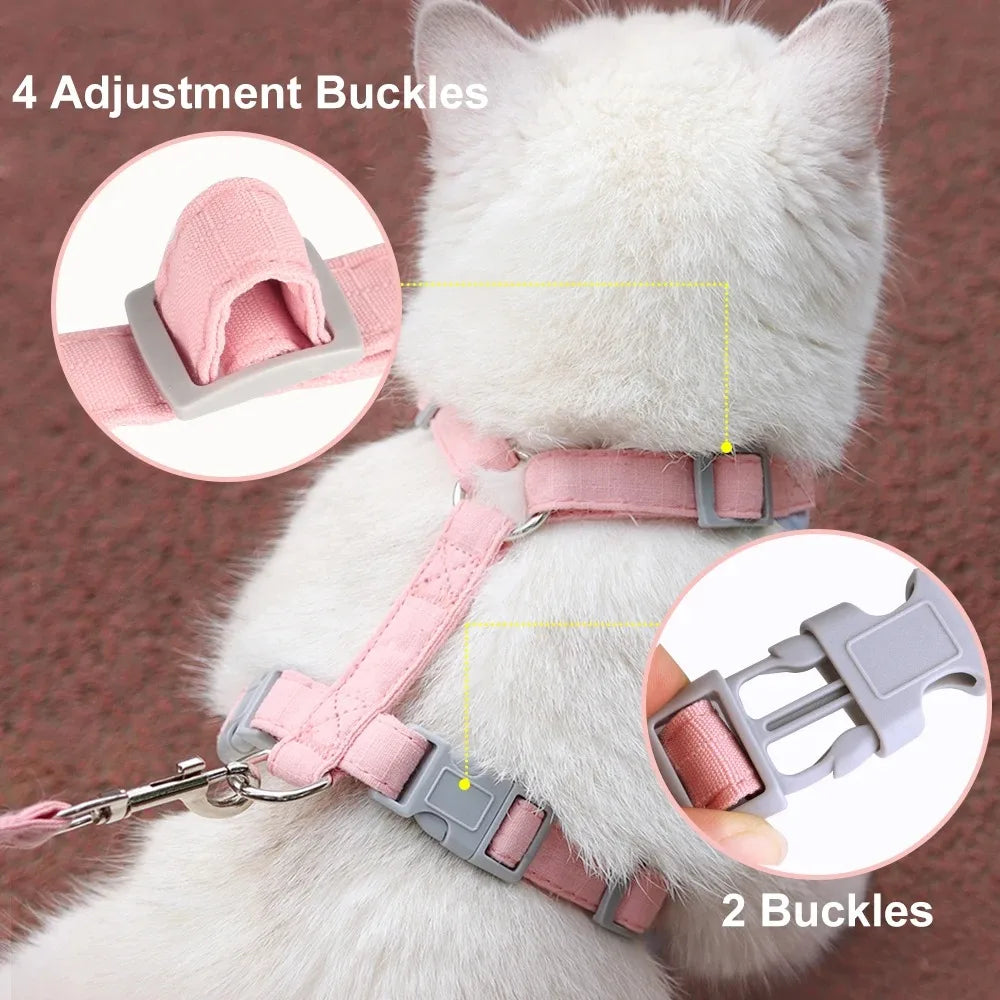 Detachable Pet Collar Cute Harness Accessory for Kittens & Cats