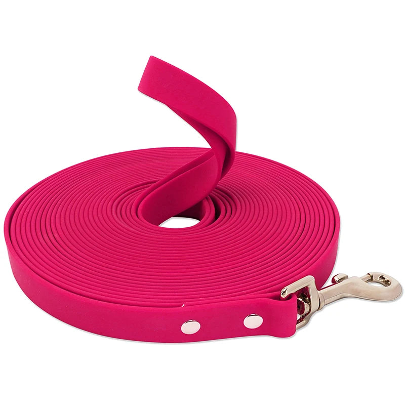 Easy-to-Clean Training Waterproof Long PVC Dog Leash