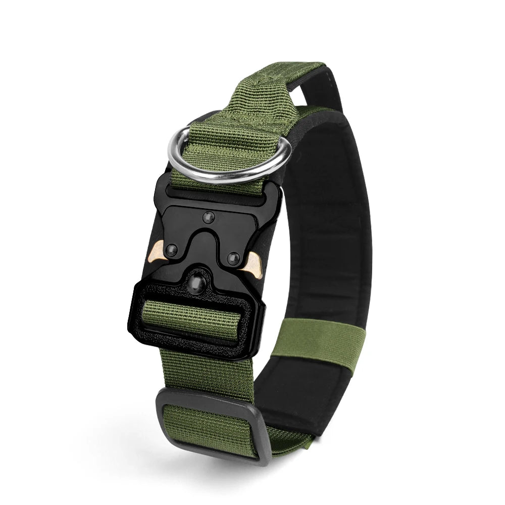 Heavy-Duty Rugged Zinc Alloy Tactical Dog Collar