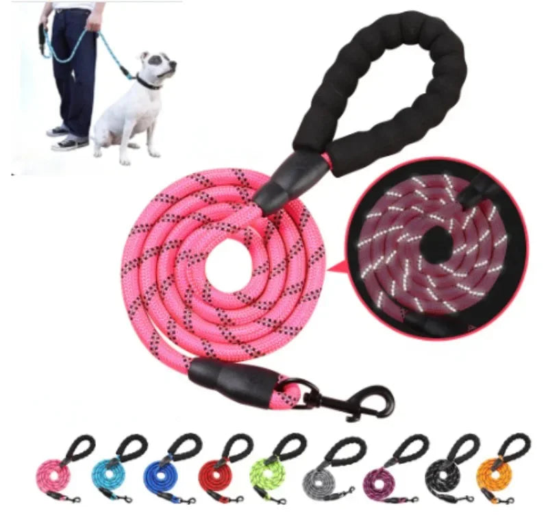 Heavy-Duty Pull & Tow Lead Strong Reflective Dog Leash