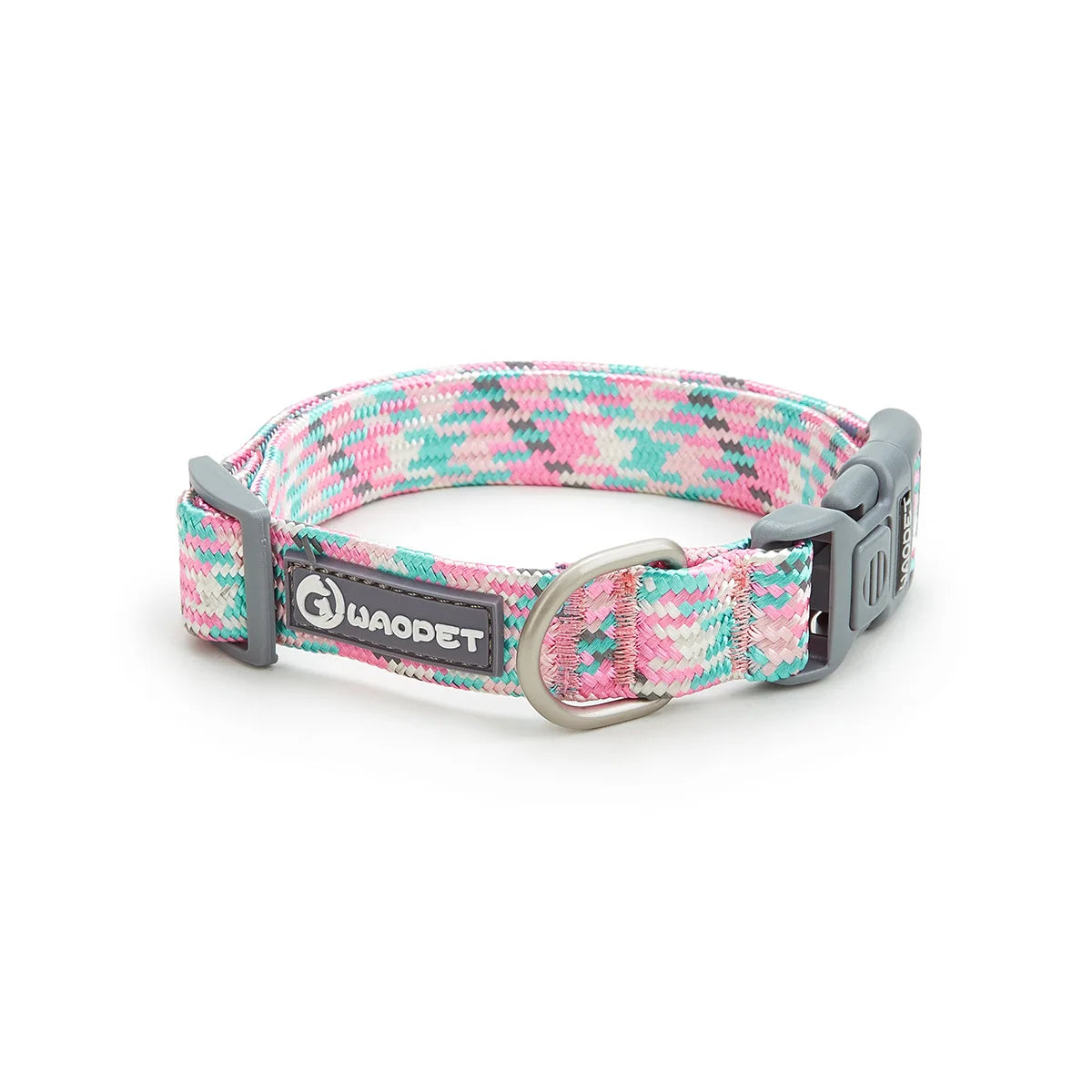 Adjustable with Metal & Quick-Release Buckle Reflective Nylon Dog Collar