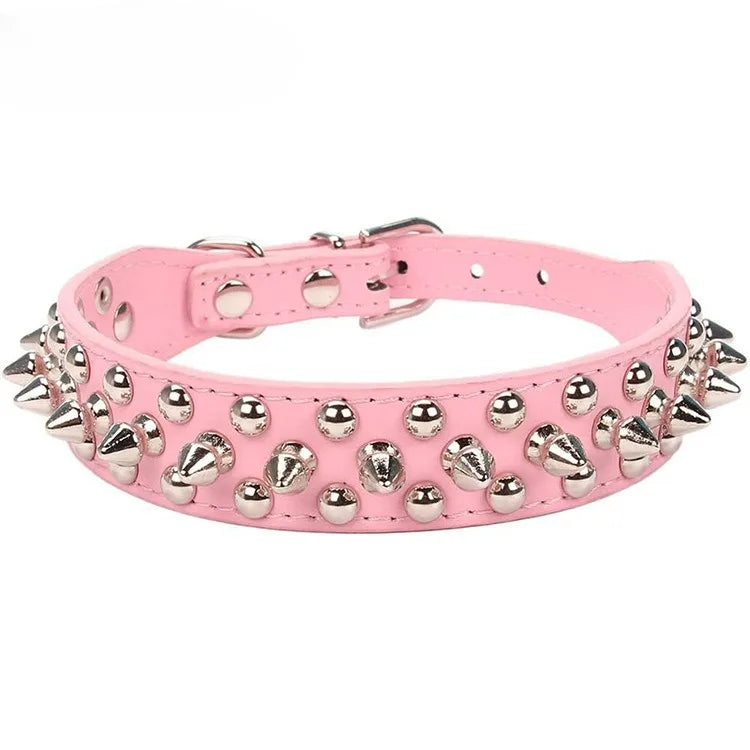 Engraved Pet ID Tag Customized PU Leather Dog Collar