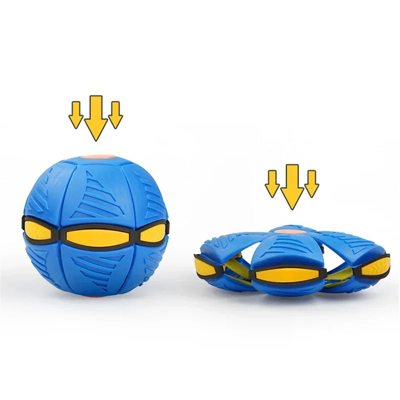 Interactive Dog Disc Toy Light-Up Flying Saucer for Outdoor Play