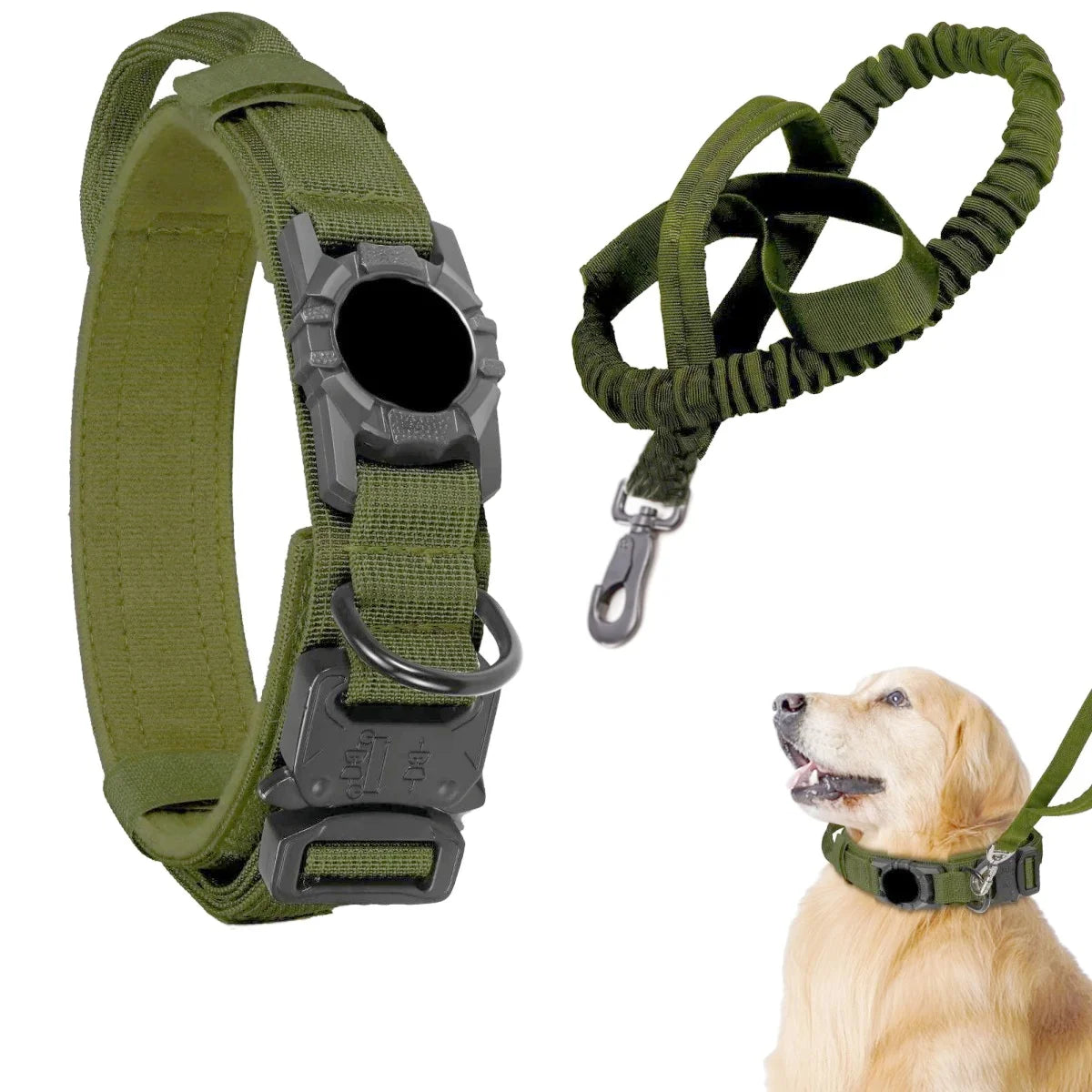 Heavy-Duty Nylon Adjustable Tactical Dog Collar