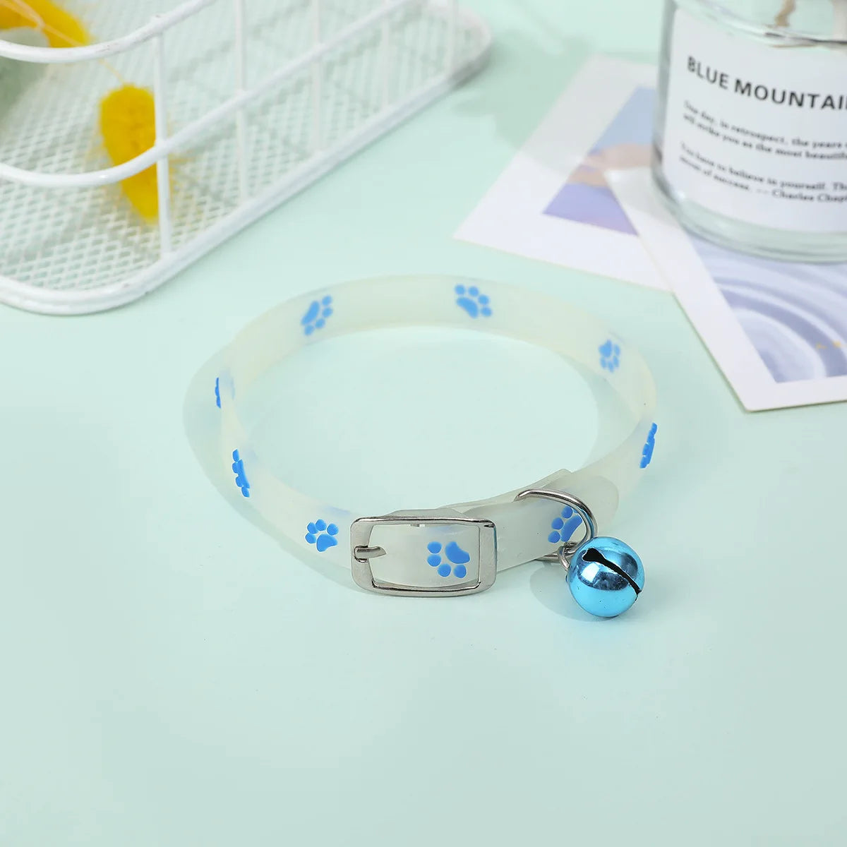 Glowing Anti-Loss Necklace Luminous Silicone Cat Collar