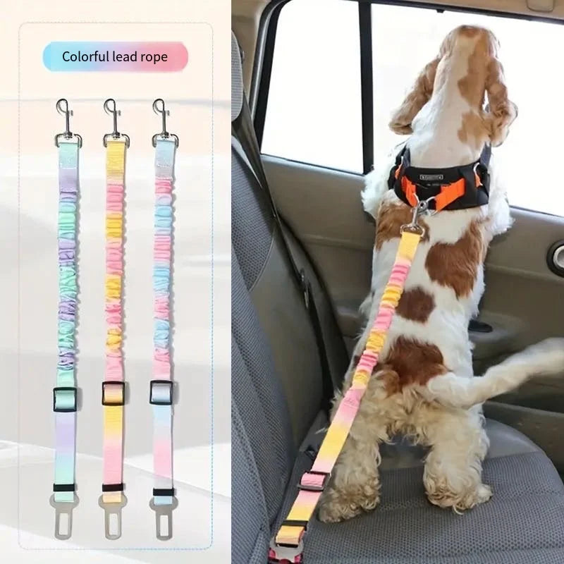 Adjustable Pet Seat Belt Car Safety Harness for Small Pets