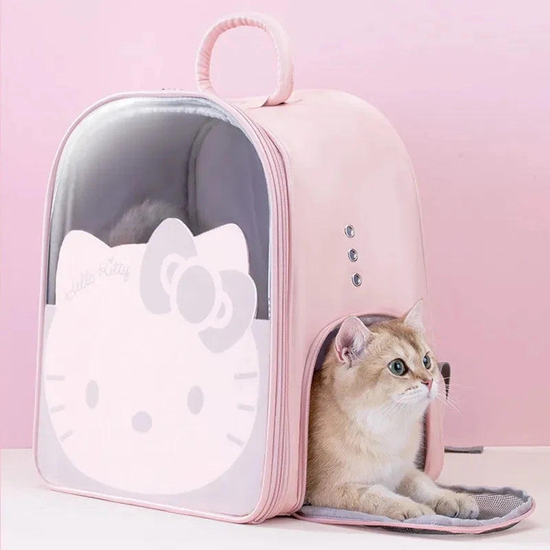 Pet Carrier Backpack Breathable Travel Bag with Window for Dogs & Cats