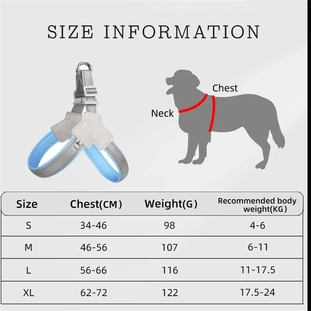 Pet Dog Harness No-Pull, Reflective Mesh for Small & Medium Dogs