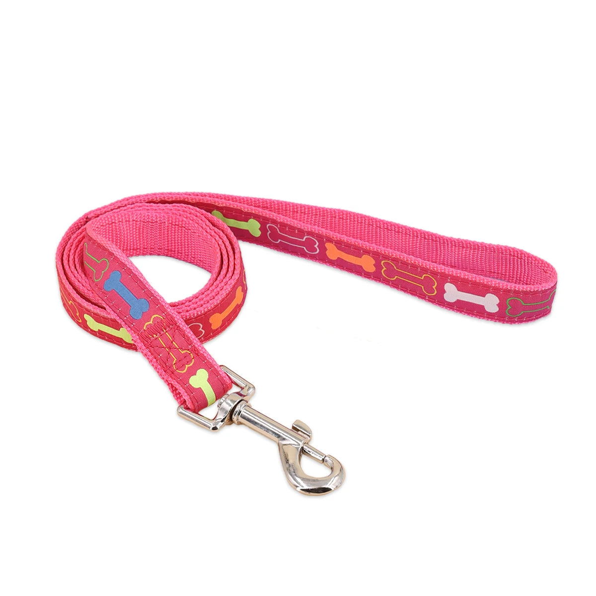Durable Outdoor Walking Cartoon Bone Dog Leash