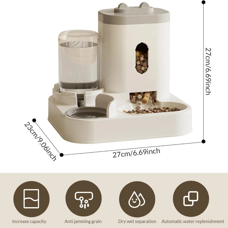 Automatic Cat Feeder Smart Pet Food & Water Dispenser for Cats & Dogs