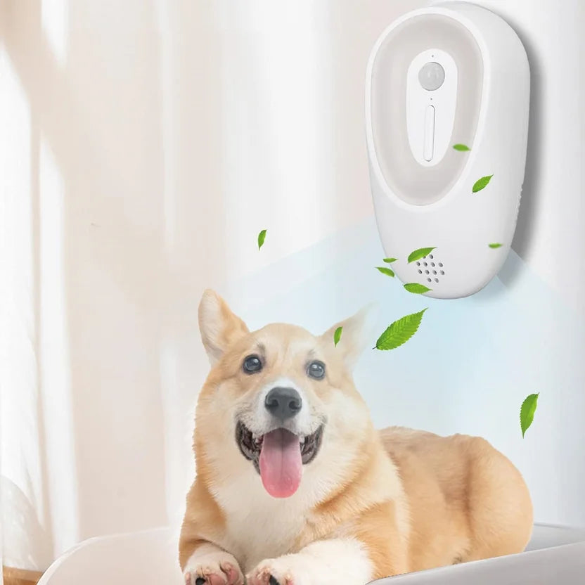 Smart Pet Odor Purifier Rechargeable Deodorizer for Litter Boxes & Dog Toilets