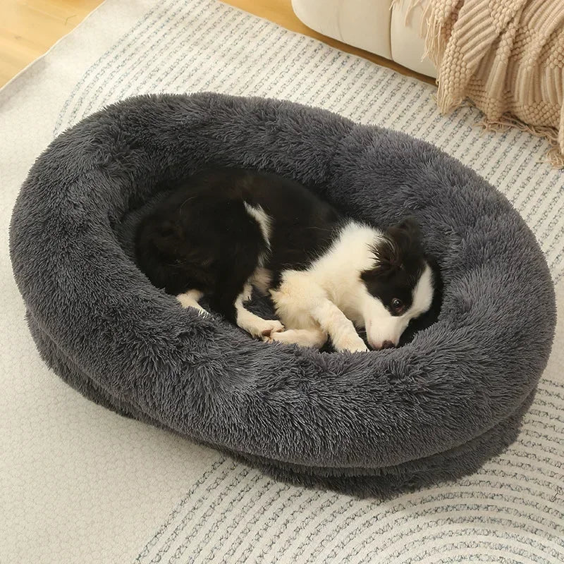 Ultra Soft, Washable Donut Cuddler Pet Bed