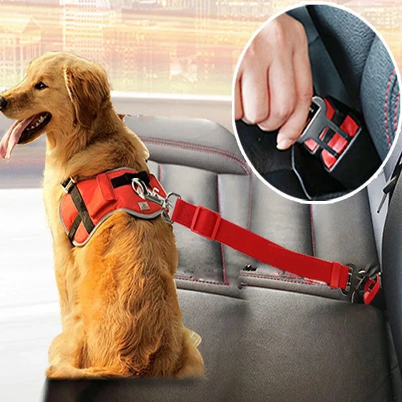 Car Seat Harness for Pets Adjustable Strap for Dogs & Cats