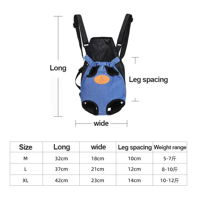 Fashionable Pet Carrier Breathable Travel Backpack for Cats & Dogs