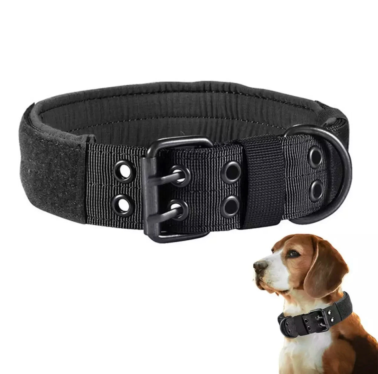 Heavy-Duty Nylon Training Adjustable Reflective Tactical Dog Collar