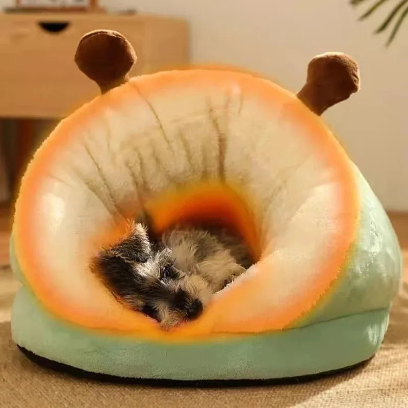 Cozy Slipper-Style Warm, Foldable & Washable House Pet Bed