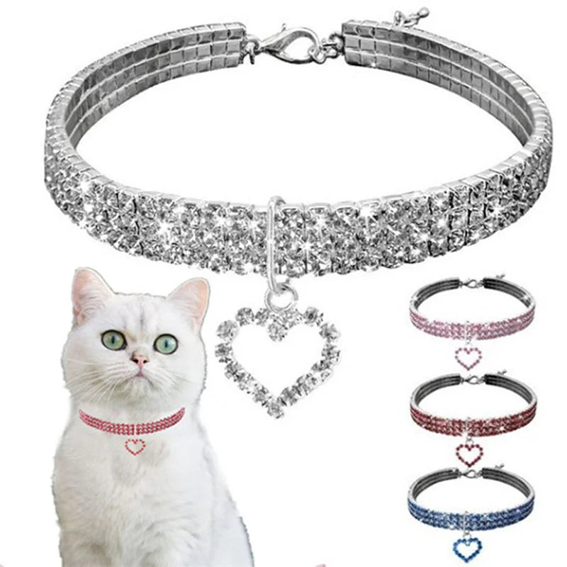Crystal Pet Bling Rhinestone Dog Collar and Leash Set