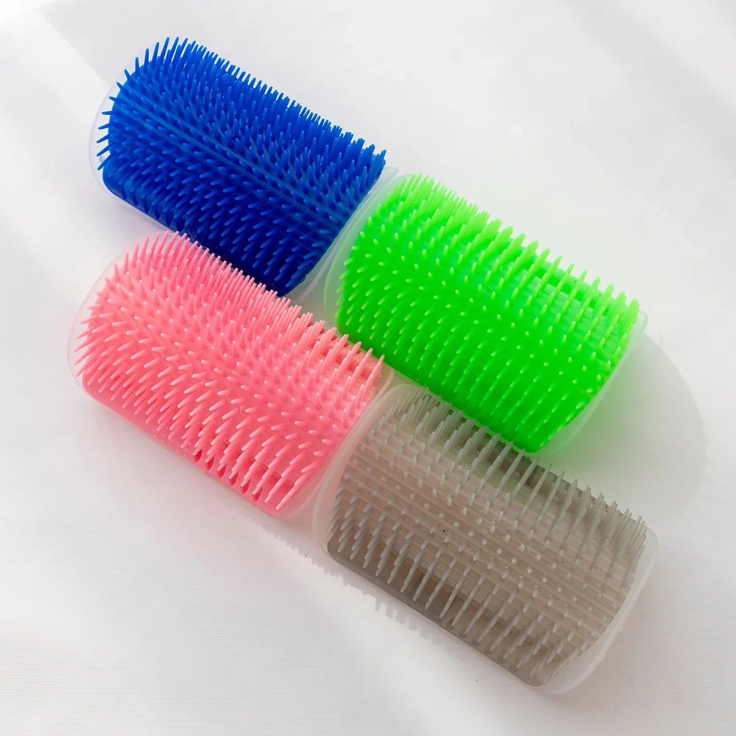 Cat Corner Self-Grooming Brush Wall-Mounted Pet Comb Accessory