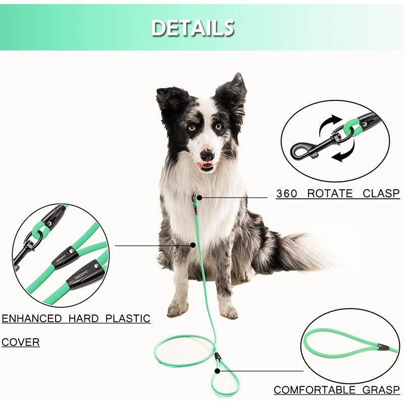 PVC Recall Lead Waterproof Long Dog Training Leash