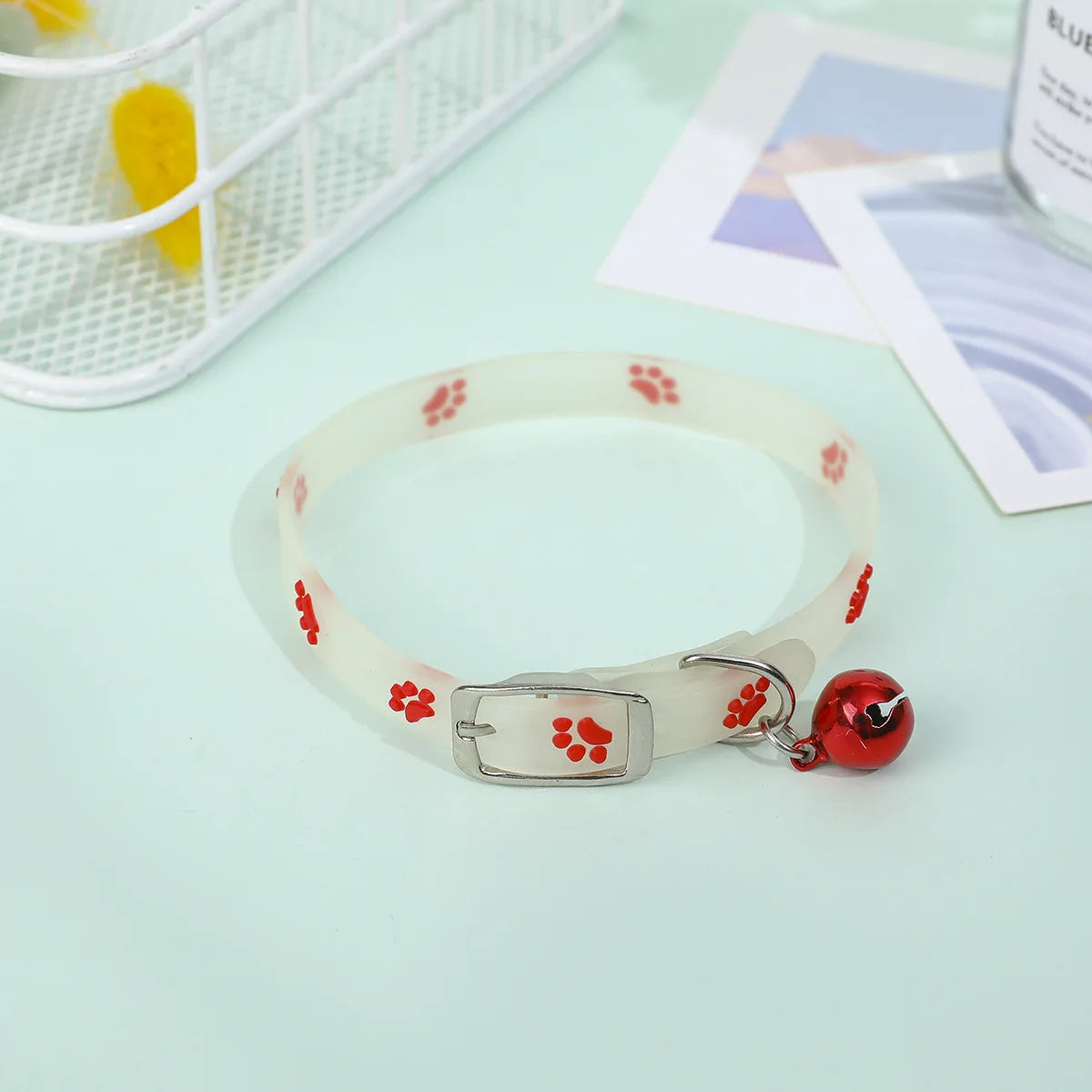 Glowing Anti-Loss Necklace Luminous Silicone Cat Collar