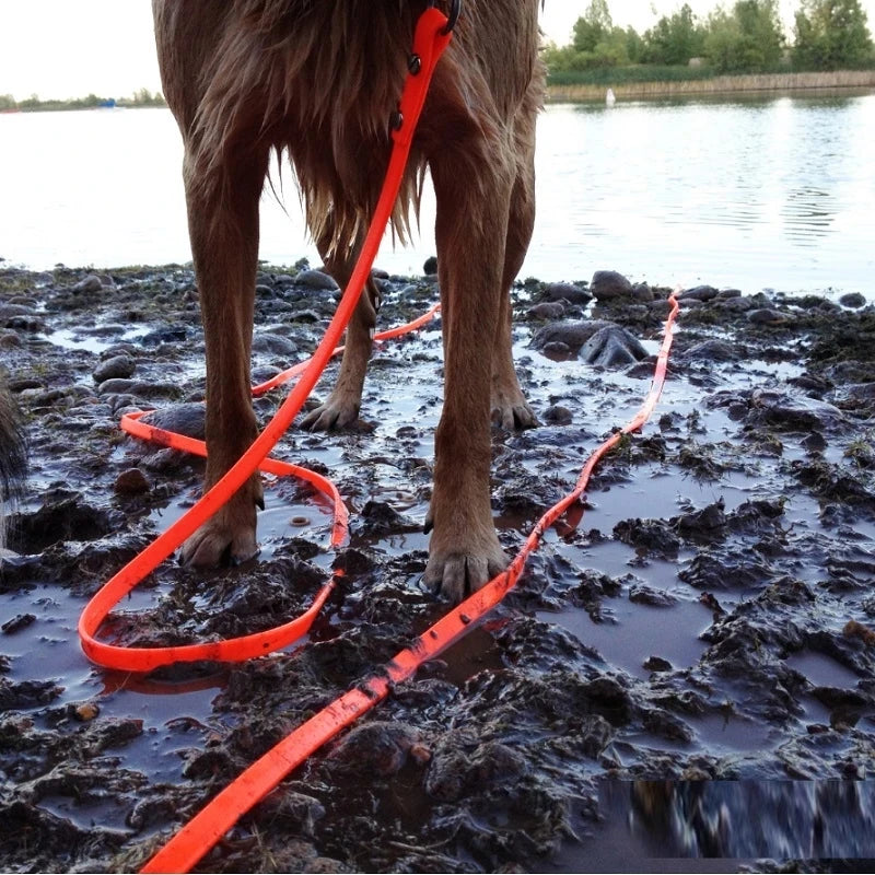 Easy-to-Clean Training Waterproof Long PVC Dog Leash