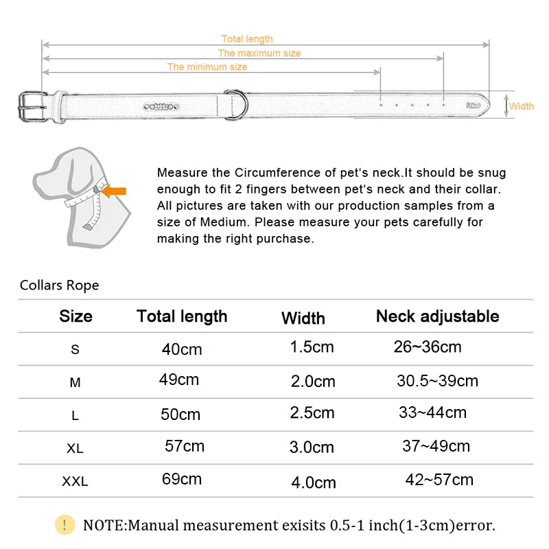 Adjustable Durable Solid Nylon Dog Collar