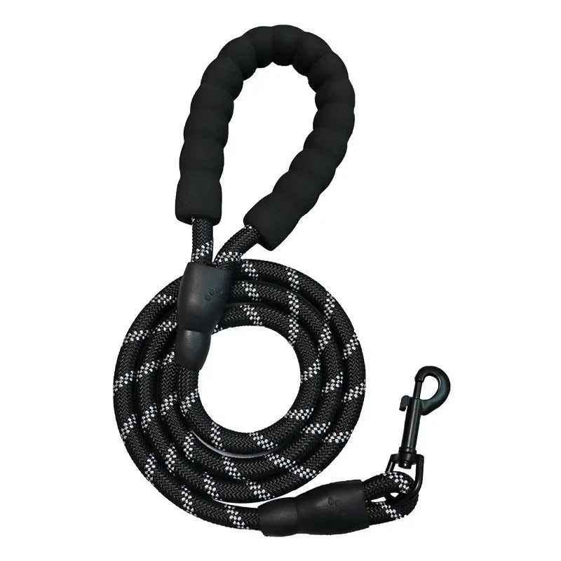 Shock-Absorbing Outdoor Strong Elastic Reflective Dog Leash