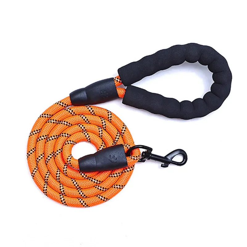 Shock-Absorbing Outdoor Strong Elastic Reflective Dog Leash