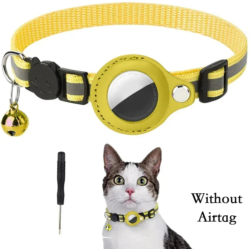 Anti-Lost Reflective Air Tag Holder Cat Collar