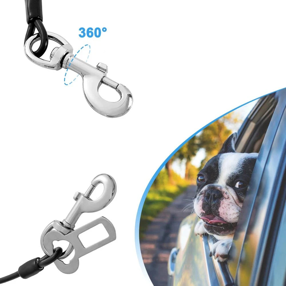 Anti-Bite Wire Universal Car Dog Safety Leash