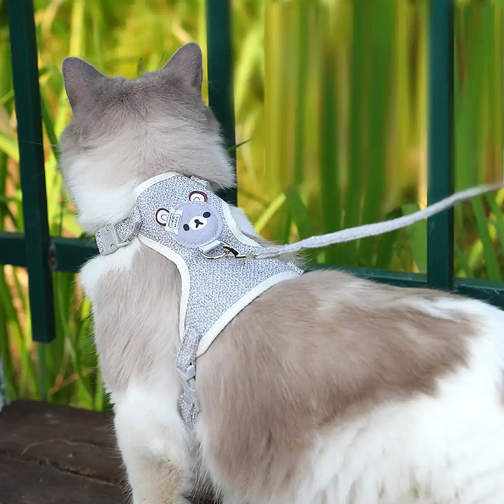 Comfortable Chest Strap Small Pet Vest Harness with Leash