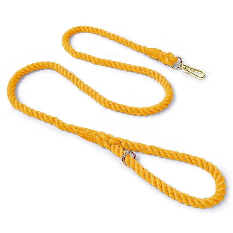 Multi-Function Hand-Woven Gradient Dog Leash