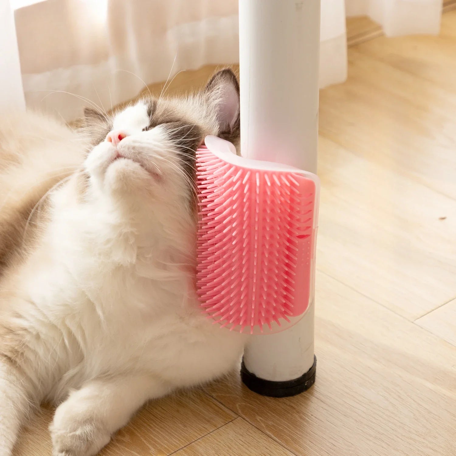 Cat Corner Self-Grooming Brush Wall-Mounted Pet Comb Accessory