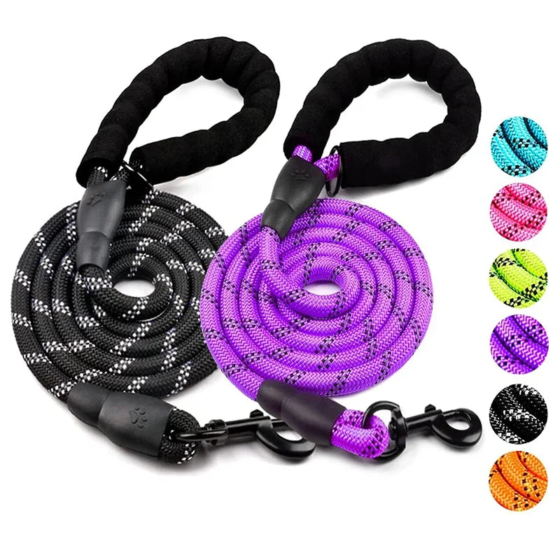 Durable Pull & Tow Lead Heavy-Duty Reflective Dog Leash
