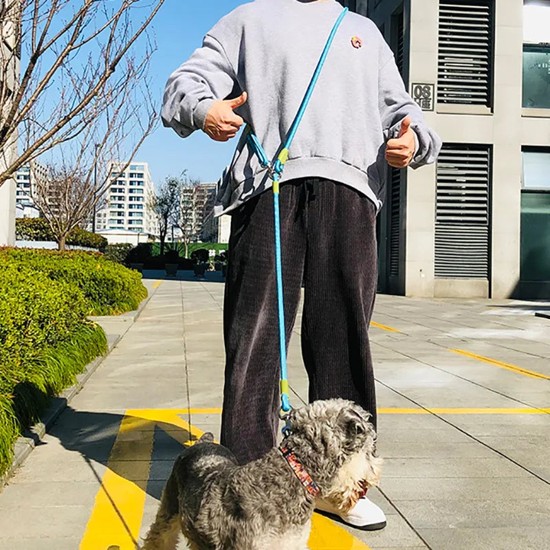 Hands-Free Traction Rope Reflective Nylon Dog Leash