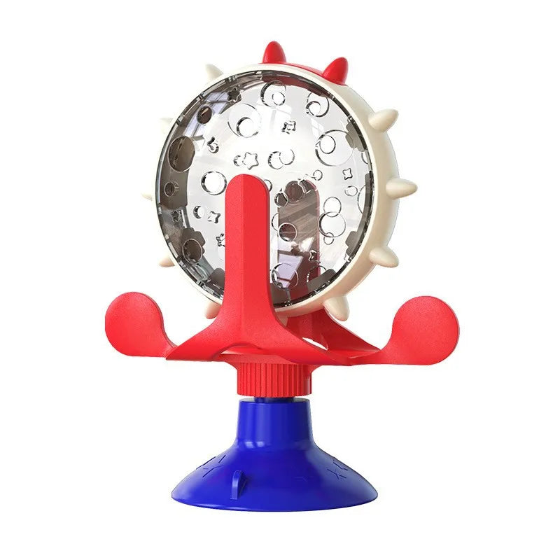 Interactive Cat Feeding Windmill Toy Food Dispenser & IQ Trainer