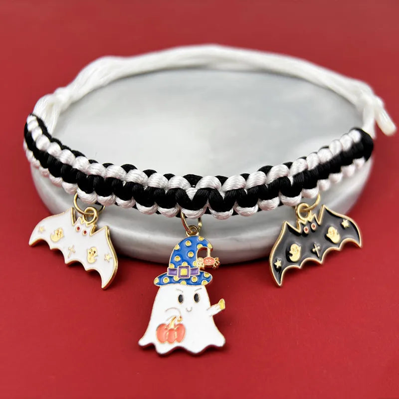 Hand-Woven Halloween Breakaway Pet Collar