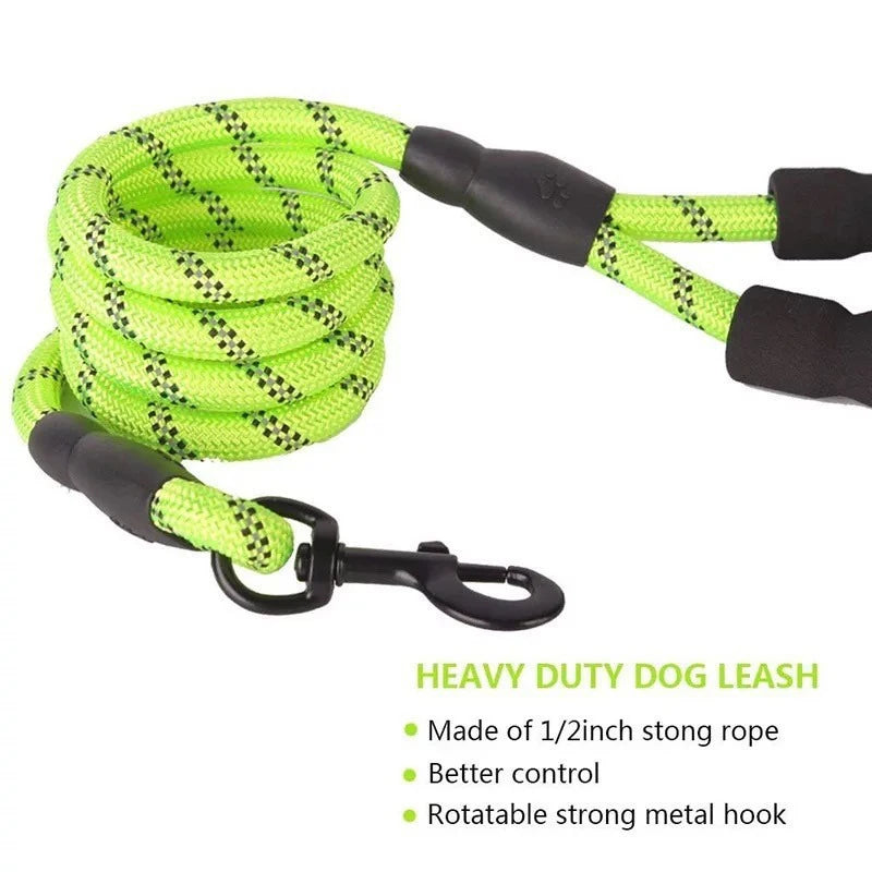 2M Reflective Dog Leash with Soft Padded Handle