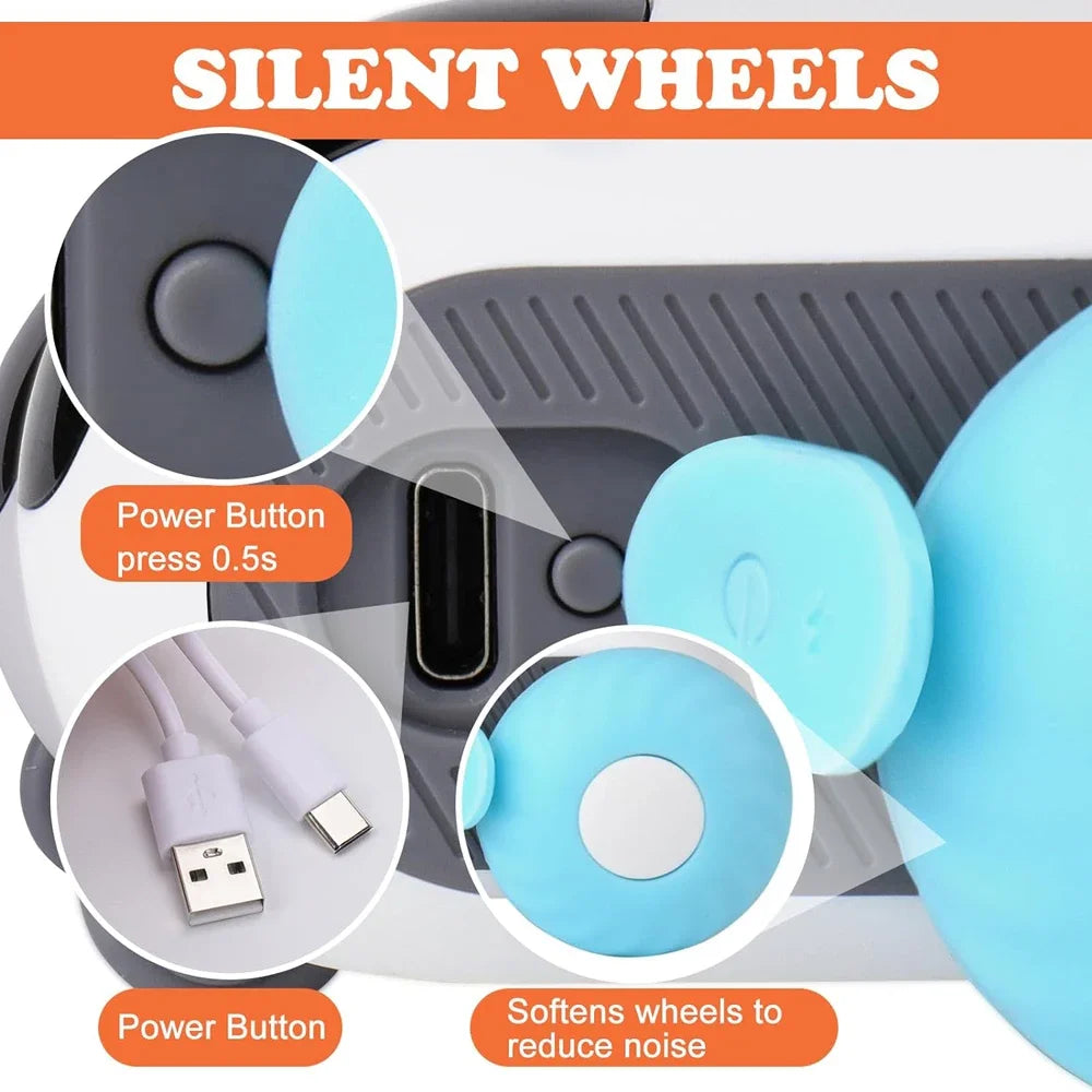 Smart Cat Toy Car 2 Modes, Remote Control for Interactive Play & Training