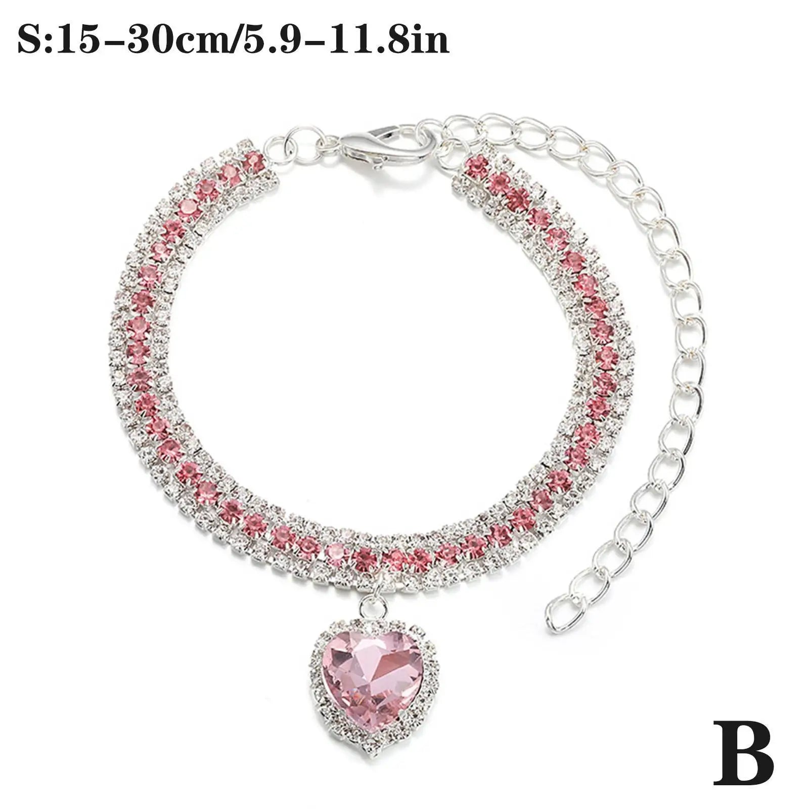 Crystal Pendant Rhinestone Diamante Pet Collar