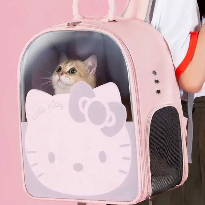 Pet Carrier Backpack Breathable Travel Bag with Window for Dogs & Cats