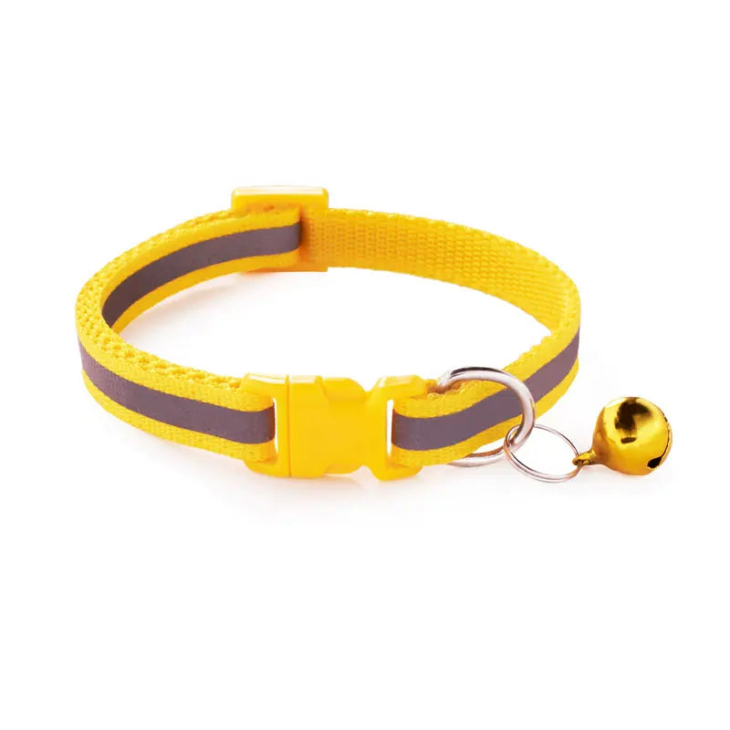 Safety Breakaway Buckle and Bell Reflective Cat Collar