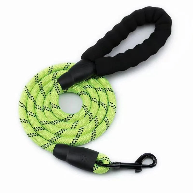 Shock-Absorbing Outdoor Strong Elastic Reflective Dog Leash