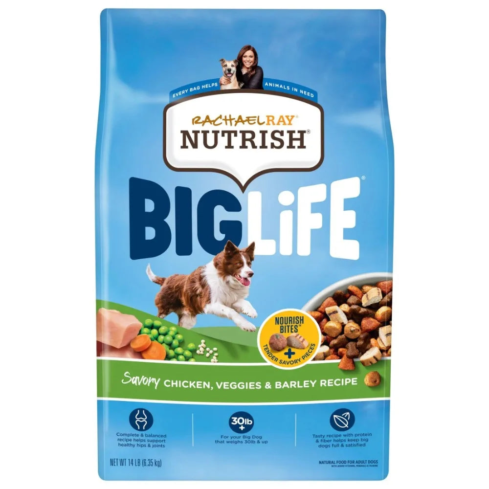 14 lb Rachael Ray Big Life Chicken & Veggies Dog Food