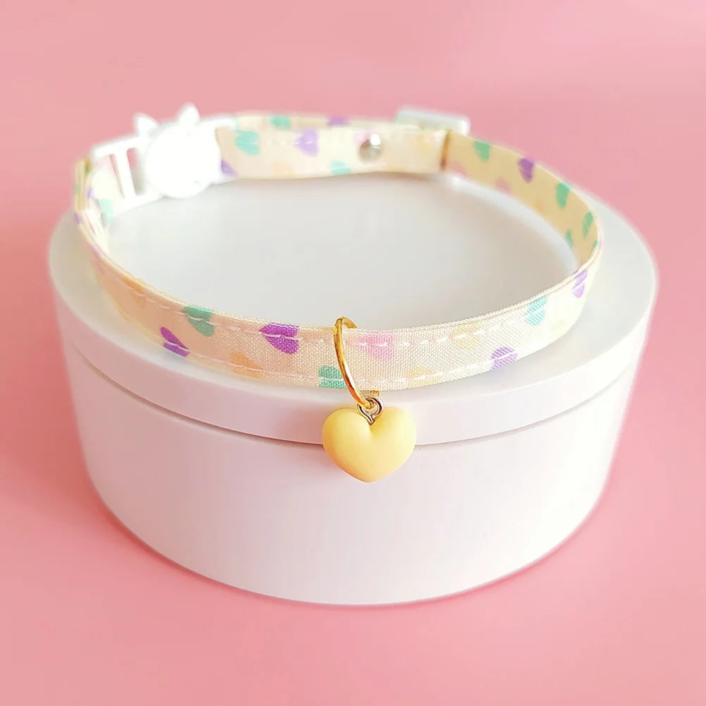 Cute Printed Pet Necklace Adjustable Cat & Puppy Collar